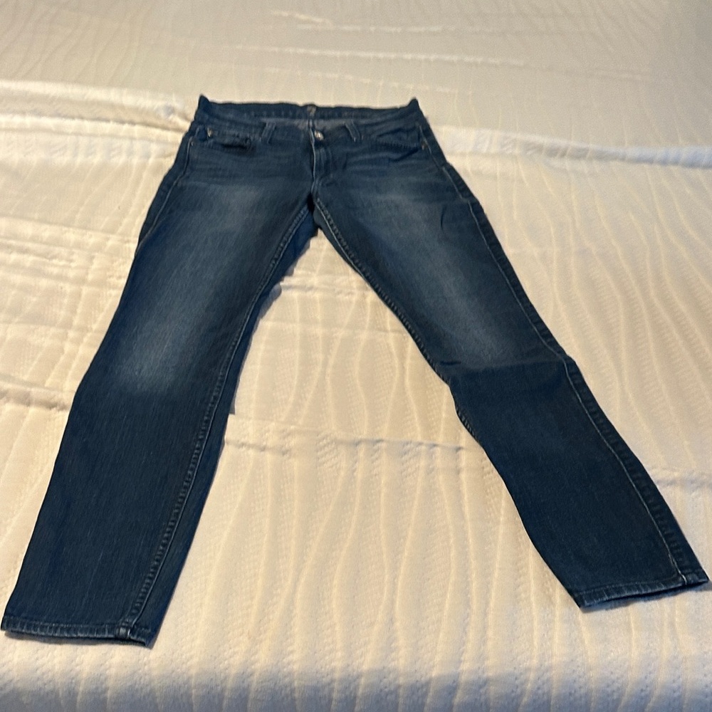 7 For All Mankind Women's Indigo Skinny Jeans